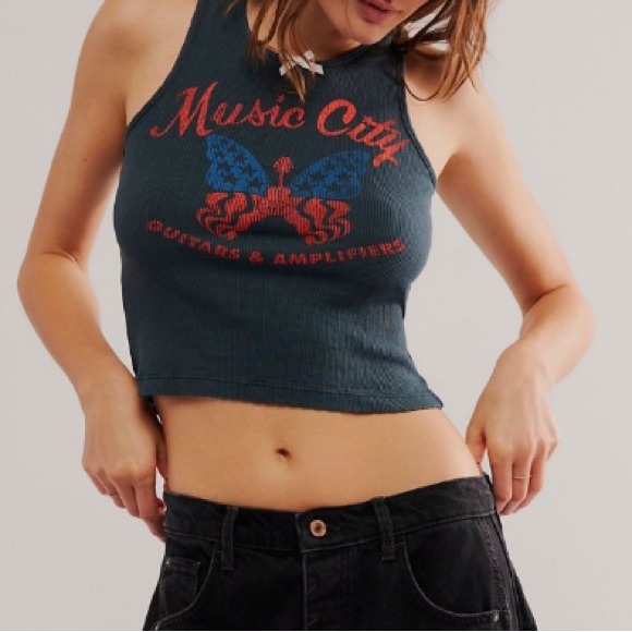 DAYDREAMER➕NWT LA Music City Pointelle Tank - Picture 2 of 9